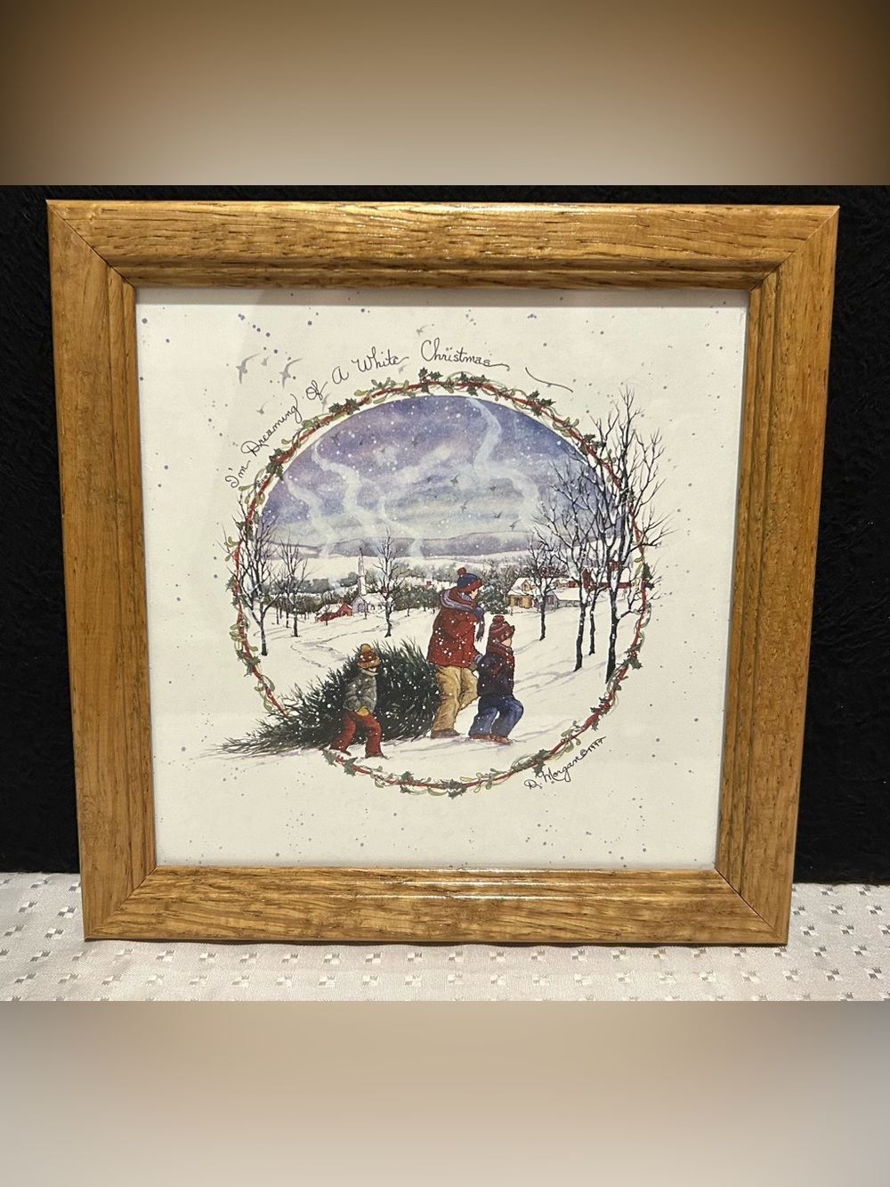 Vintage Christmas Framed Print D.Morgan
"Dreaming Of A White Christmas "